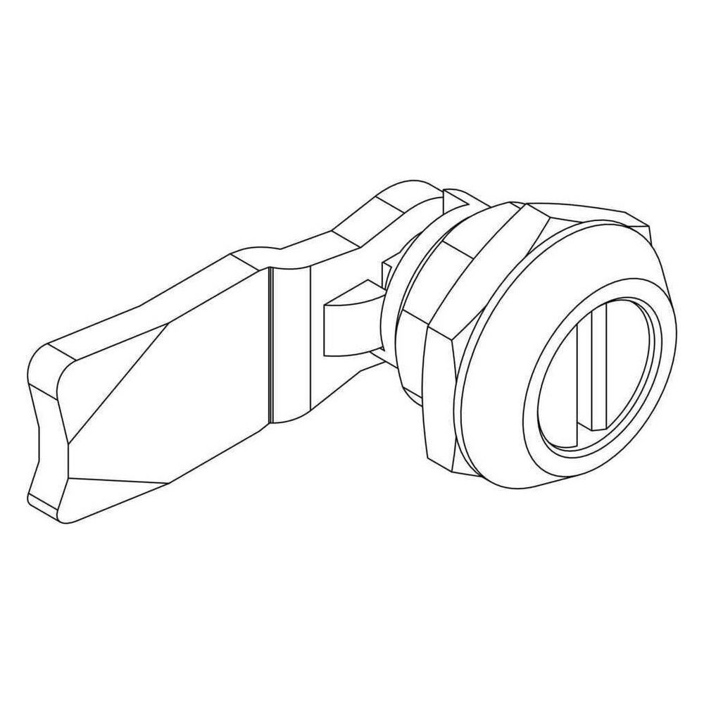 Verrou rotatif en plastique Rehau, 12176871001