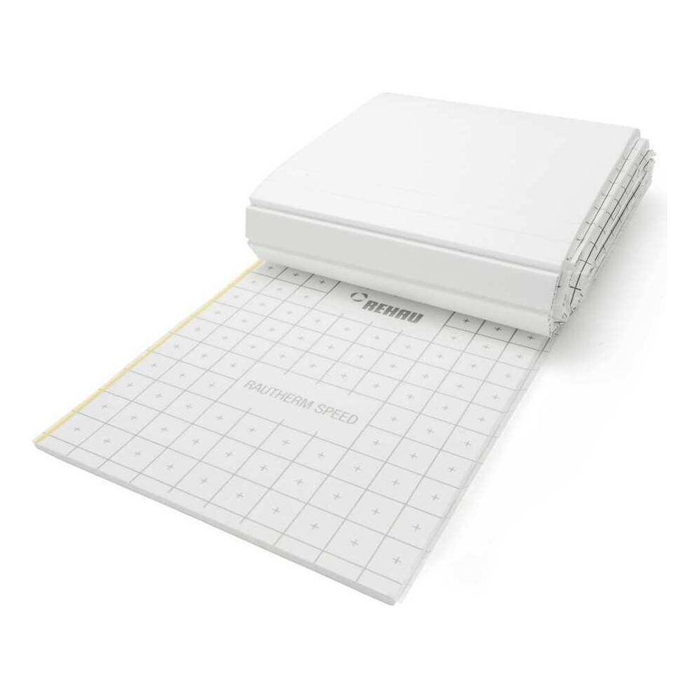 Rehau Rautherm Speed Plaque de pose 30-3mm, EPS 035 DES sm, Charge utile 4,0kN/m², Rouleau 12m, Gris
