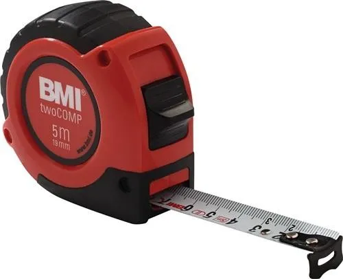 Mètre ruban de poche Bmi twoComp L.8m B.25mm mm/mm EG II ABS avec aimant SB