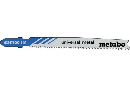 Lames de scie sauteuse universelle métal Longueur utile 74 mm Denture progressive BiM fraisée/déportée