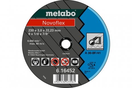 Metabo Novoflex Disque de tronçonnage droit 115 x 2,5 x 22,23 mm acier