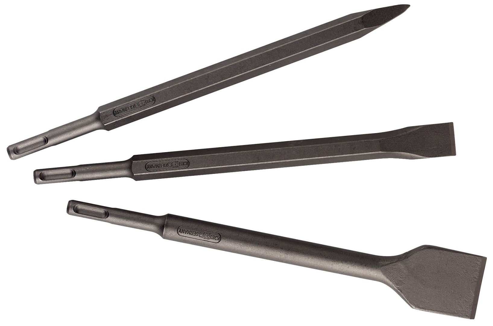 Jeu de burins SDS-plus Metabo, professionnel - set de 3 pièces