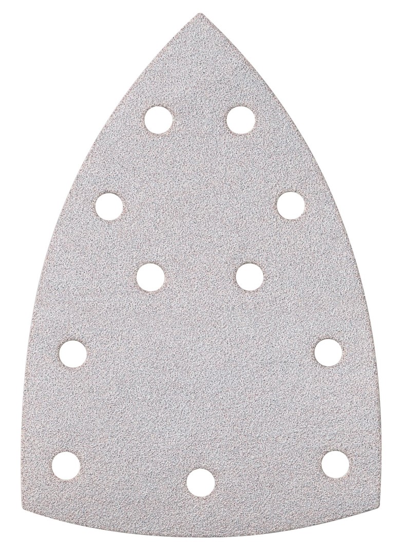 Plaquettes de ponçage adhésives Metabo Professional 100x150 mm, pour peinture, vernis, mastic, en deux parties, perforées