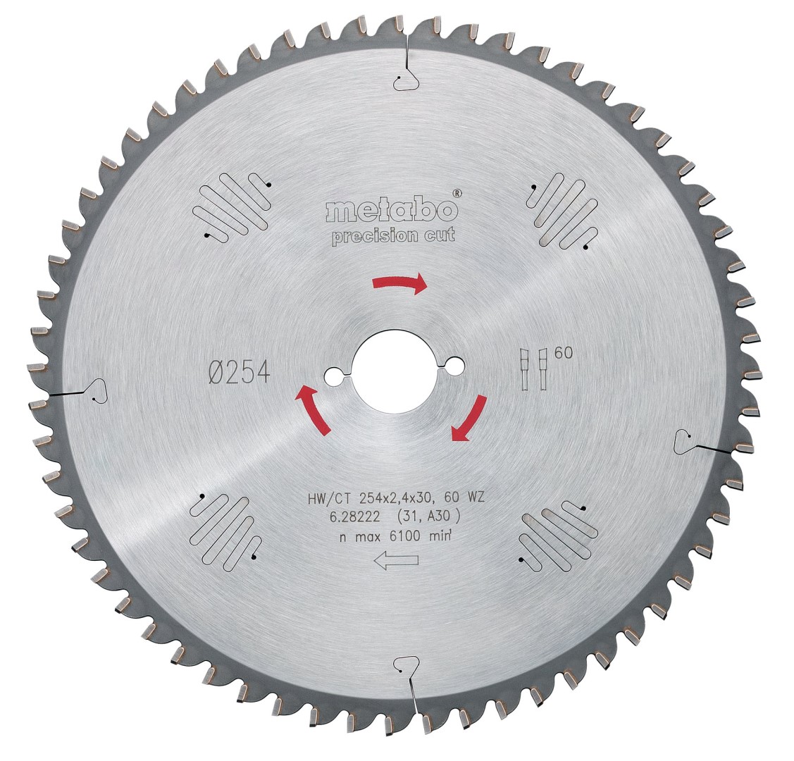 Lame de scie circulaire precision cut wood - professional WZ 15° Metabo