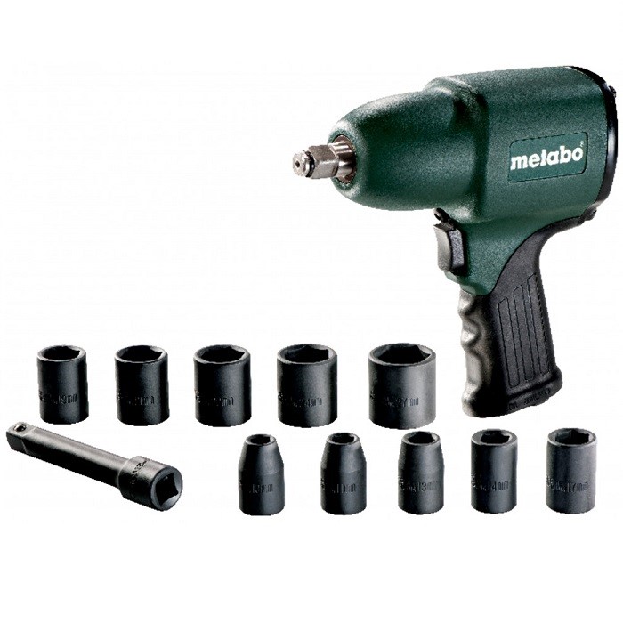 Clé à chocs pneumatique Metabo DSSW 360 Set 1/2" mallette plastique