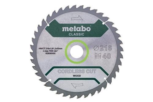 Metabo - lame de scie circulaire cordless cut wood - classic WZ 5° / - en carton