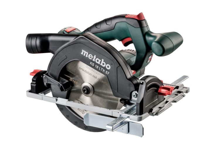 Scie circulaire sur accumulateur KS 18 LTX 57 18V Solo de Metabo en Metabox sans accumulateur/chargeur