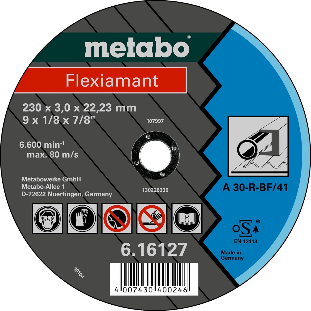 Metabo Flexiamant 150 x 3 x 22,23 mm Disque de tronçonnage droit en acier