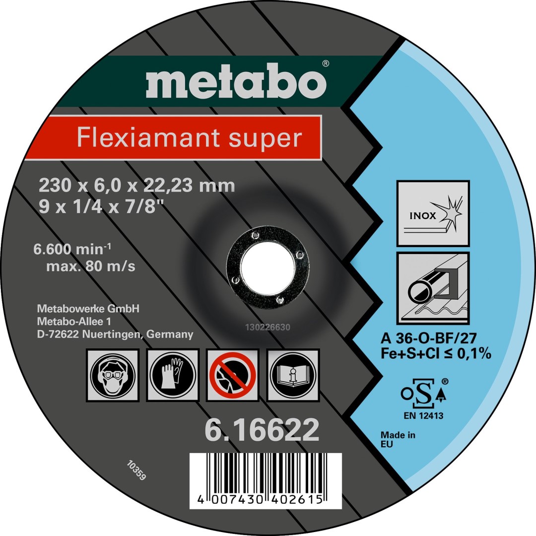 Metabo Flexiamant super Meuleuse à ébarber inox, exécution coudée