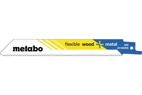 Lames de scie sabre flexibles L.150mm Épaisseur 0,9mm Pas de denture 1,8-2,6mm BiM 5 pièces — lot de 5 pièces