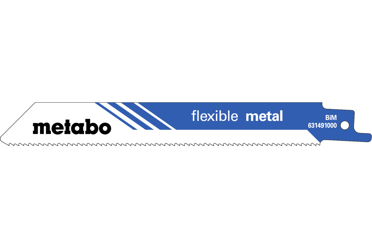 Metabo Lames de scie sabre flexible métal 150 mm BiM / 14 TPI — lot de 2 pièces