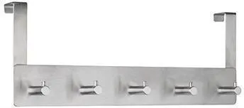 Porte-manteau mural ALCO 2840 13,5x7,5x35 cm métal argent