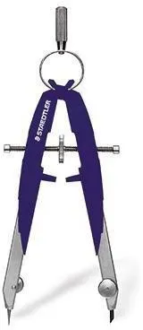 Compas Staedtler Mars Comfort 556 00 en métal argent/bleu