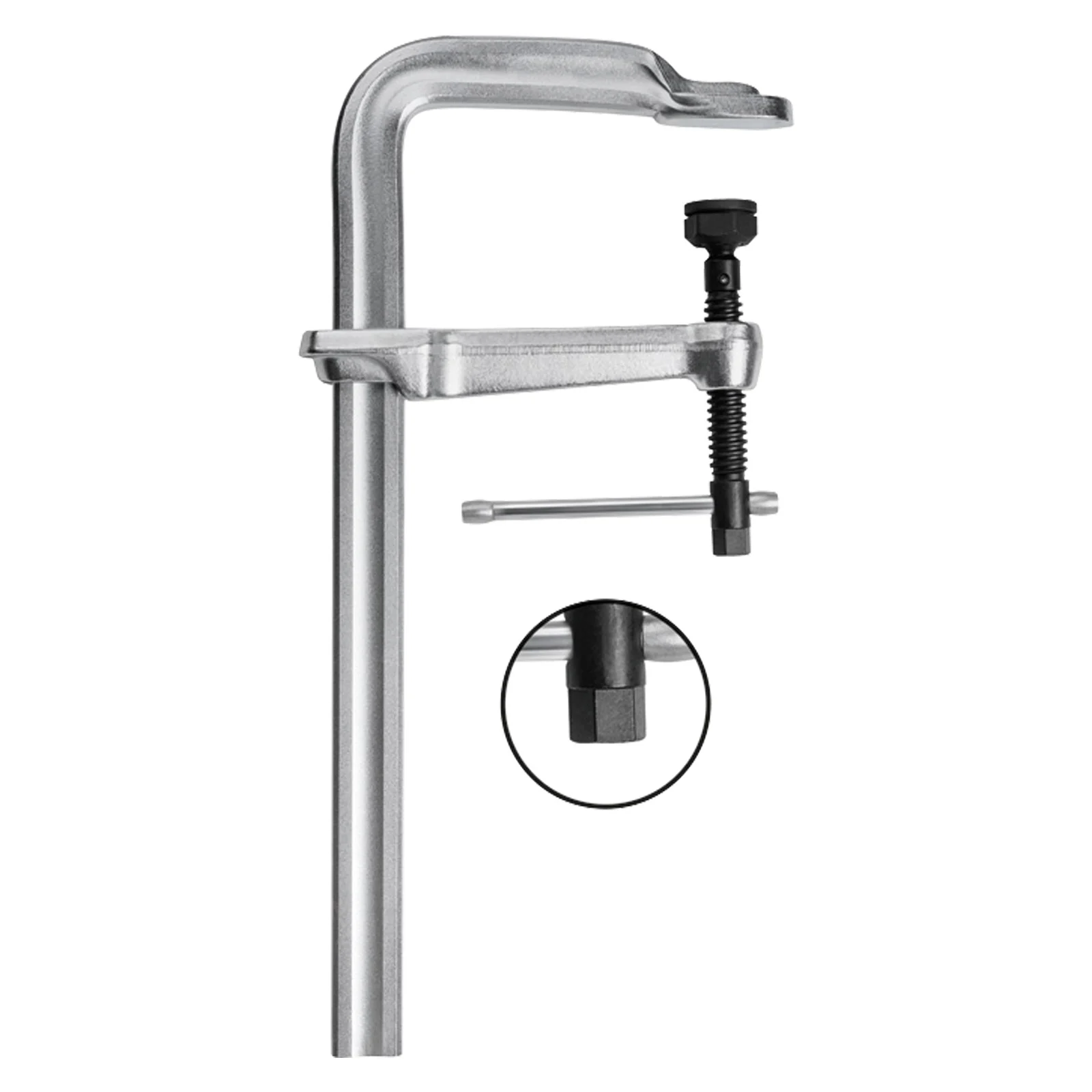 Serre-joint haute performance Bessey STBM, portée 600 mm, porte-à-faux 175 mm, molette
