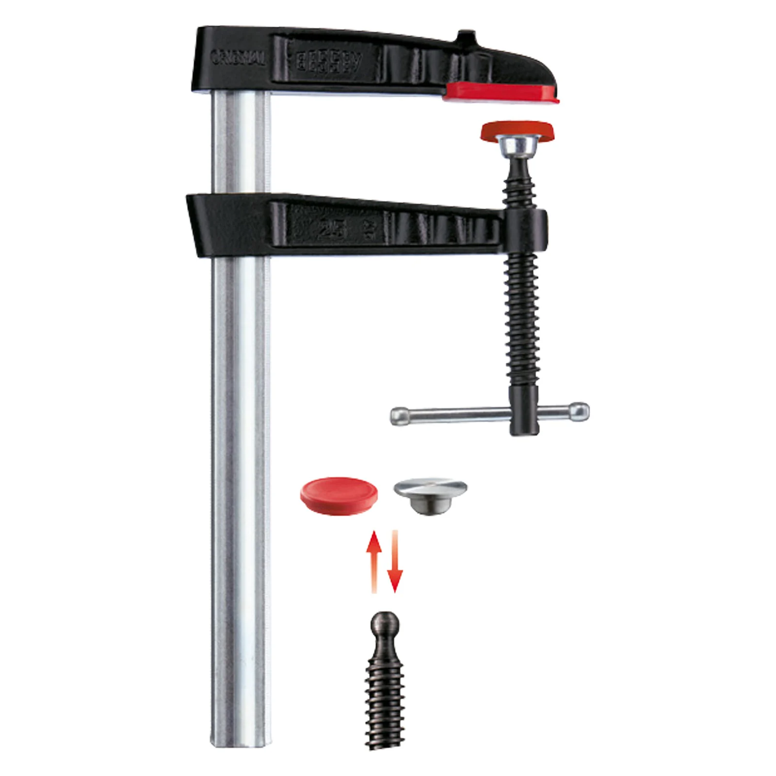 Serre-joint Bessey Original en fonte trempée TG avec poignée à molette