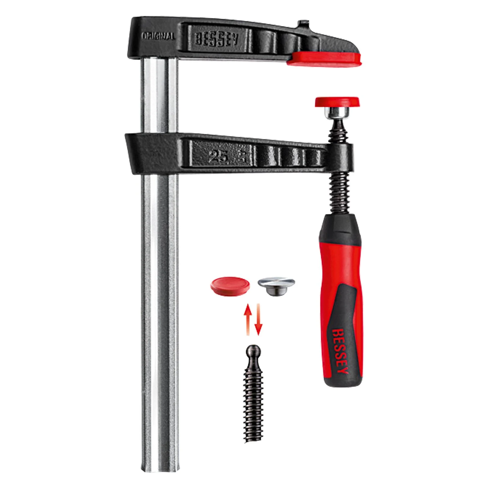 Bessey Original étau de serrage en fonte trempée TG avec poignée bi-matière