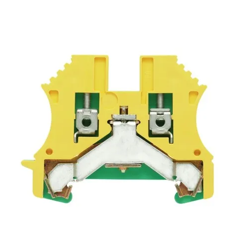 Borne de mise à la terre Weidmüller WPE 2.5, 5,1x60x46,5 mm, thermoplastique, vert/jaune