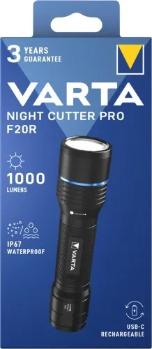 Lampe torche LED VARTA Cons. F20R avec batterie