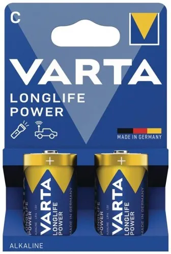 Varta Pile Longlife Power C Bli 2 1,5 V C-AM2-Baby 7800 mAh 3LR12 4914 Boîte de 2