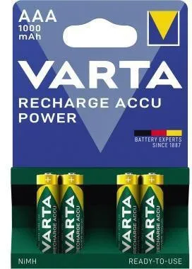 Varta Accu Professionnel 5703301404 Micro AAA 1000 mAh 4 pièces/boîte — lot de 4 pièces