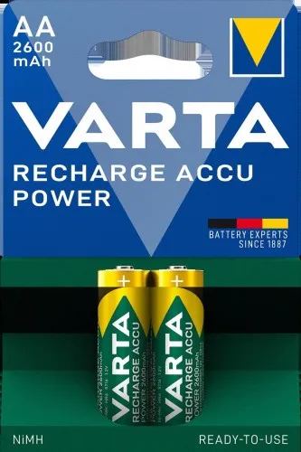 Accu rechargeable Varta Power AA 2600 mAh blister 2 pièces