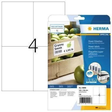 HERMA étiquette 10909 105x148 mm blanc 100 pièces/paquet