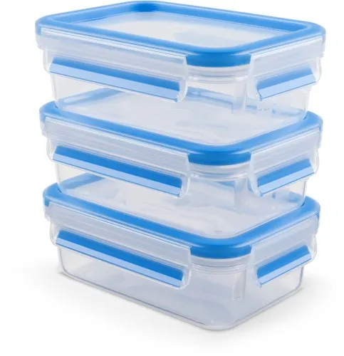 Set de 3 boîtes de conservation Emsa CLIP & CLOSE - 0,55 L