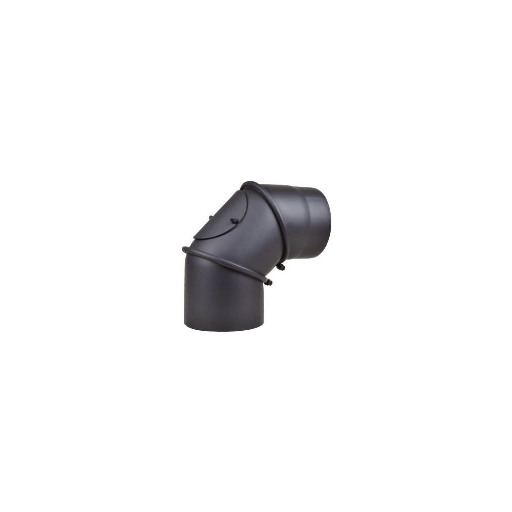 Coude de conduit de gaz de combustion Buderus DN 150x2 90°, avec porte, fonte grise