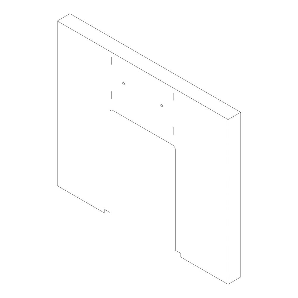 Buderus Paroi avant supérieure pour SB 510-640kW LxPxH 940x62x875mm