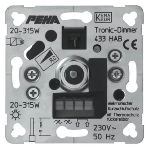 Peha Phasenabschnittdimmer D 433 HAB sans fin de course