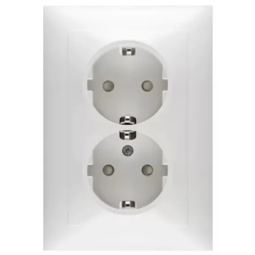 Prise Peha SCHUKO 2x D 11.6512.70 SI
