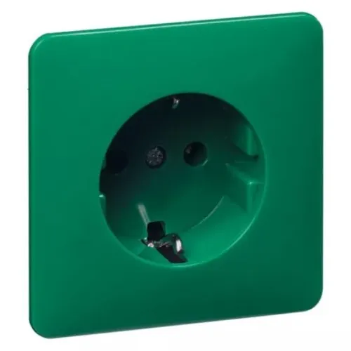 Prise Schuko verte Peha H 80.6611 SI VERT