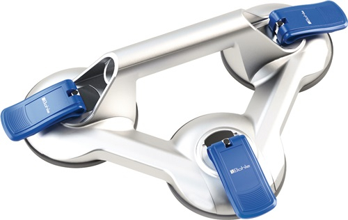Veribor Ventouse de levage Capacité 100 kg Diamètre tête 120 mm 3 têtes Aluminium