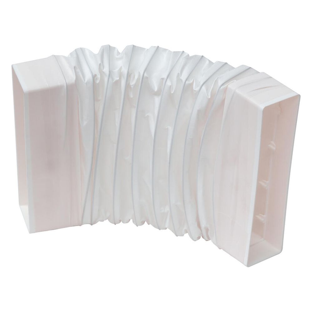 Helios coude de conduit plat FBO, flexible, plastique, blanc