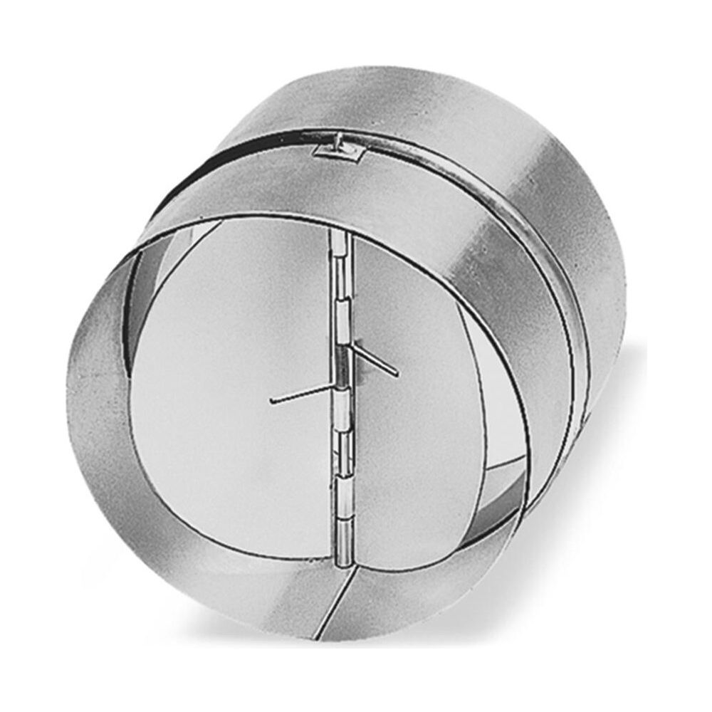 Helios Clapet de fermeture pour conduit RSK 200, tôle d'acier/aluminium/inox, DN 200