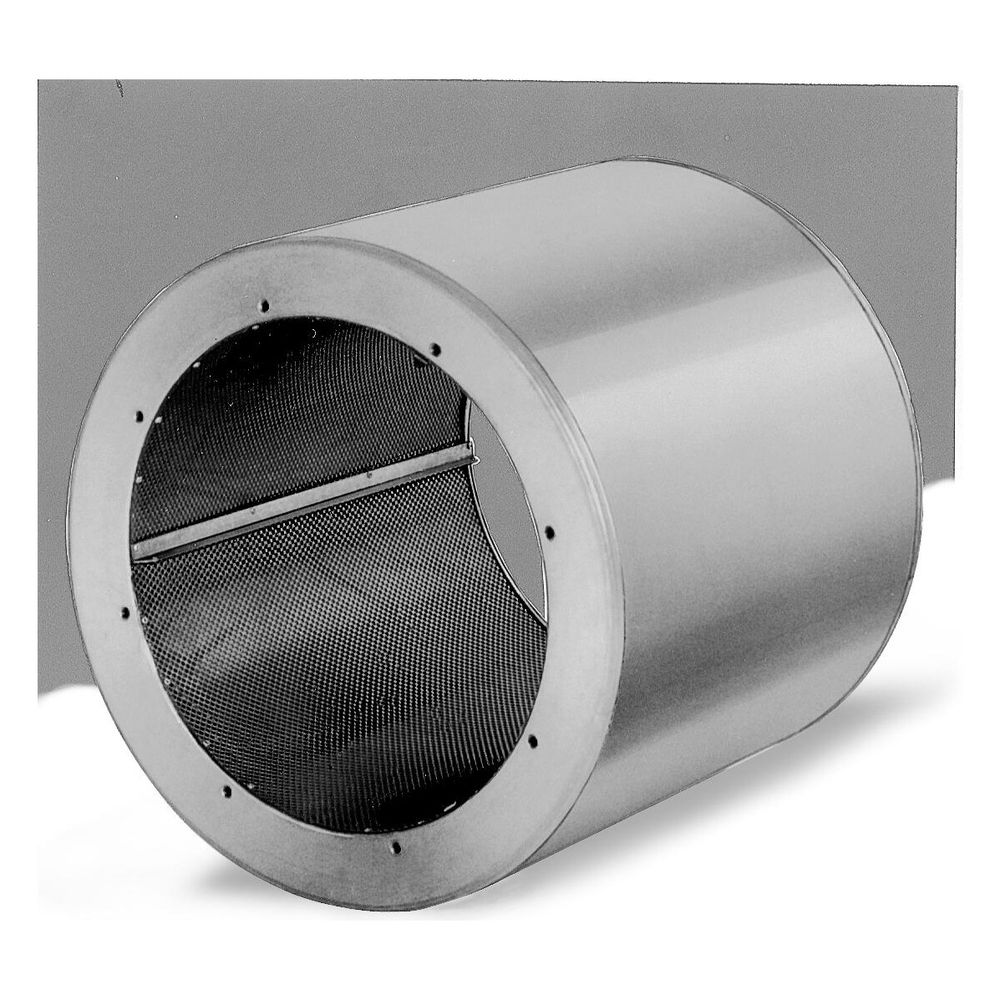 Helios Rohrschalldämpfer RSD 250/900, tôle d'acier galvanisée, pour raccordement à bride, DN 250