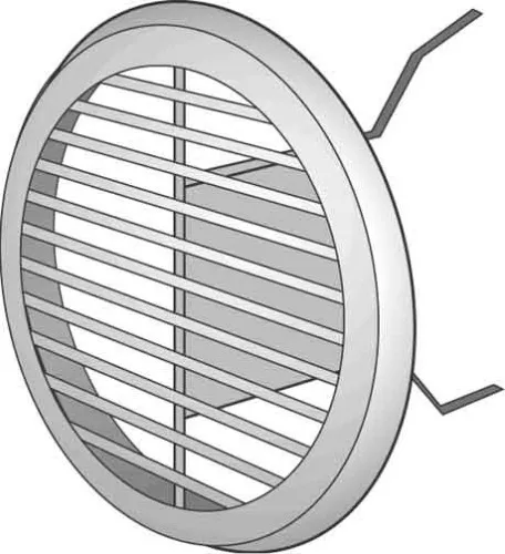 Helios Ventilatoren Grille de ventilation LGR 150 w