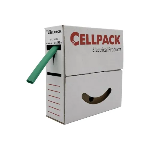Boîte déroulante de gaine thermorétractable Cellpack SB/6.4-3.2/vert/10m
