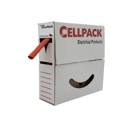 CellPack gaine thermorétractable SB/3-1/rouge/15 m
