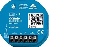 Eltako FL62NP-230V Actionneur radio pour éclairage, 10 A/250 V AC, interrupteur à impulsion avec 1 contact (30100530)