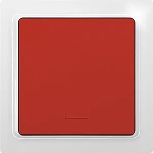Bouton-poussoir radio 1 canal Eltako F1T55E-wg/rouge