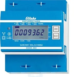 Compteur d'énergie triphasé bidirectionnel bus Eltako DSZ14DRSZ-3x80A MID