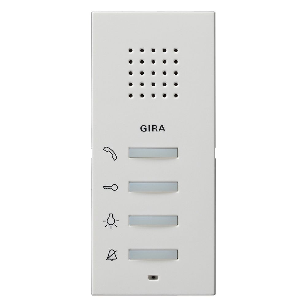 Station d'appartement AP System 55 Gira, mains libres, blanc soyeux mat, 125027