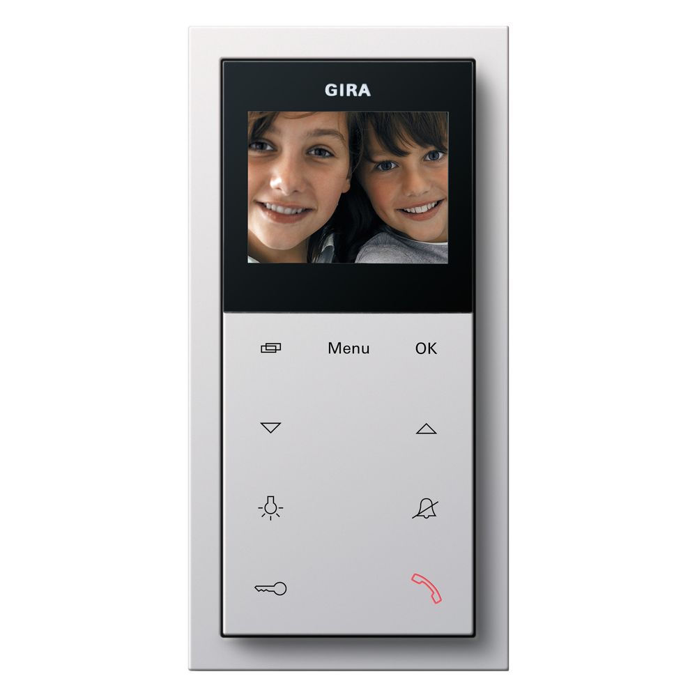 Gira Station d'appartement vidéo AP Plus interrupteur de surface, blanc pur, 1239112