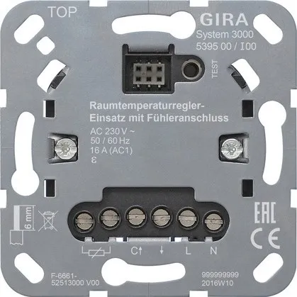 Gira Module de régulation de température ambiante 539500