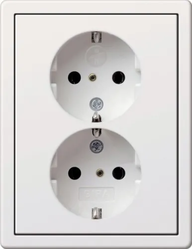 Gira Prise Schuko 2f. rws-gl 0783112