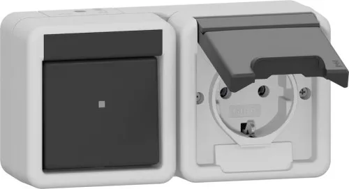 Gira commutateur combiné horizontal 417730