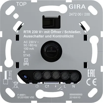Thermostat d'ambiance Gira 247200