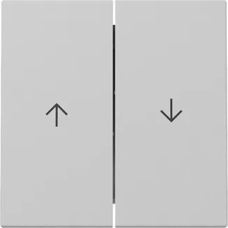Bascule Gira System 55, 2 touches, symbole flèche, gris mat, 3294015