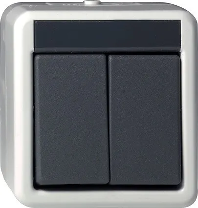 Bouton poussoir Gira série vert 015530